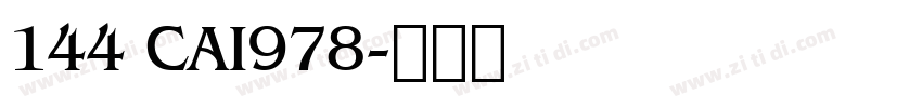 144 CAI978字体转换